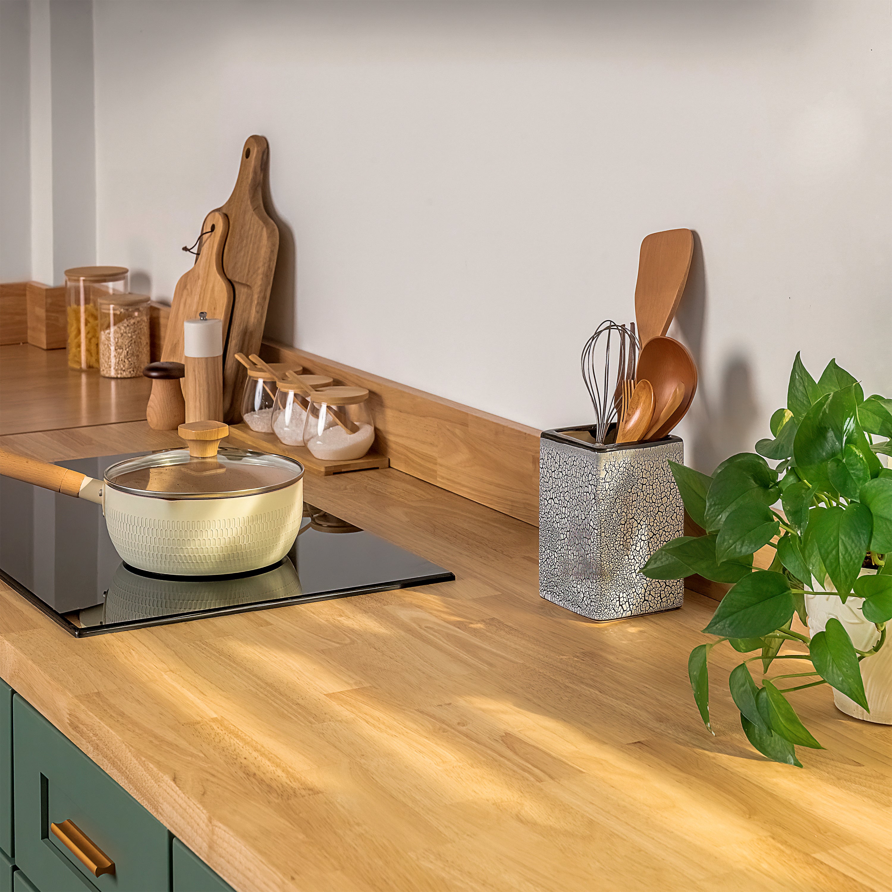 Hevea Butcher Block Backsplash 8FT - hover