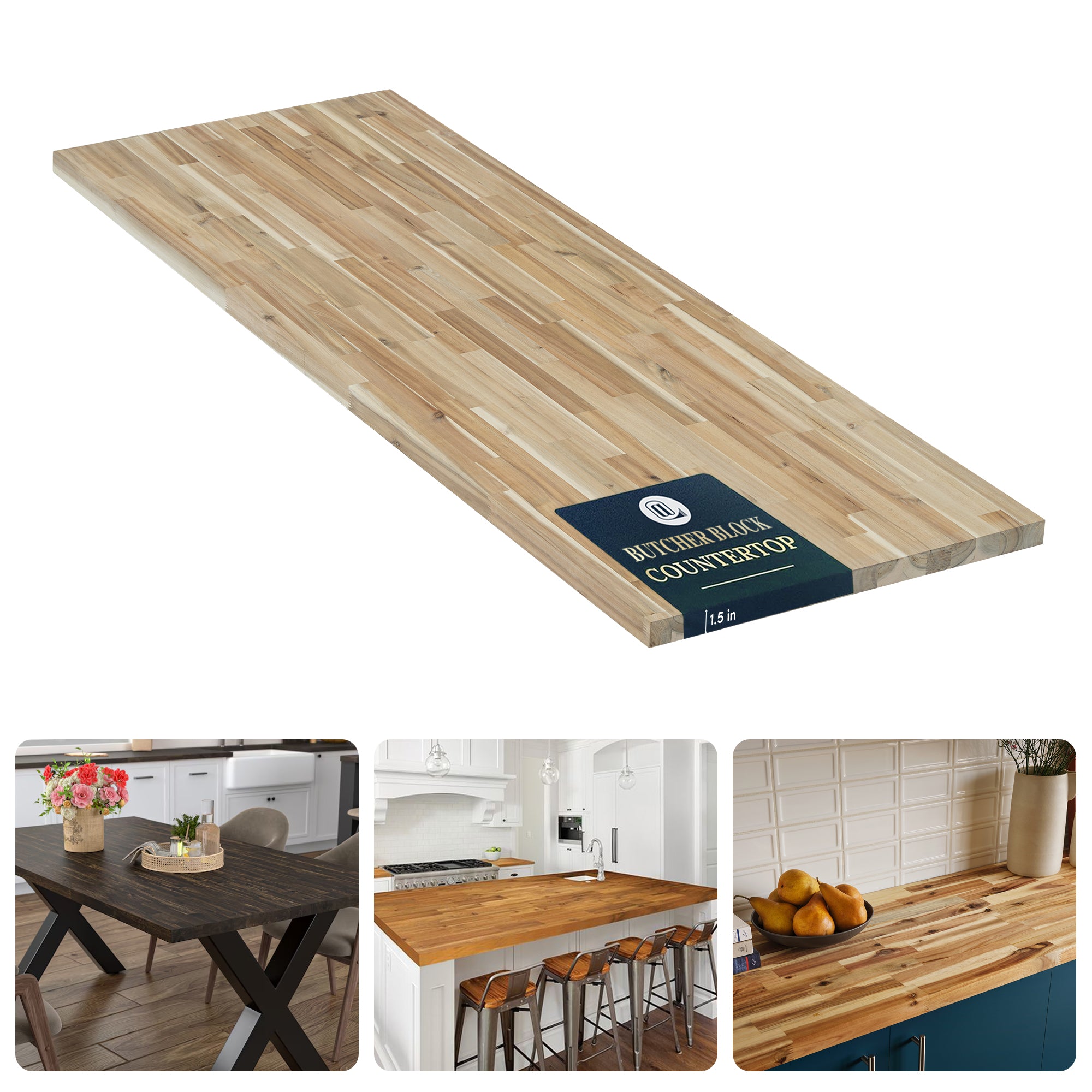 Acacia Butcher Block Counter Top - hover