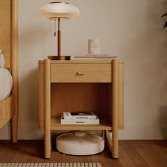 Mid-Century Modern Wood Side Table