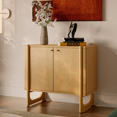 Mid-Century Modern Wood Accent Cabinet