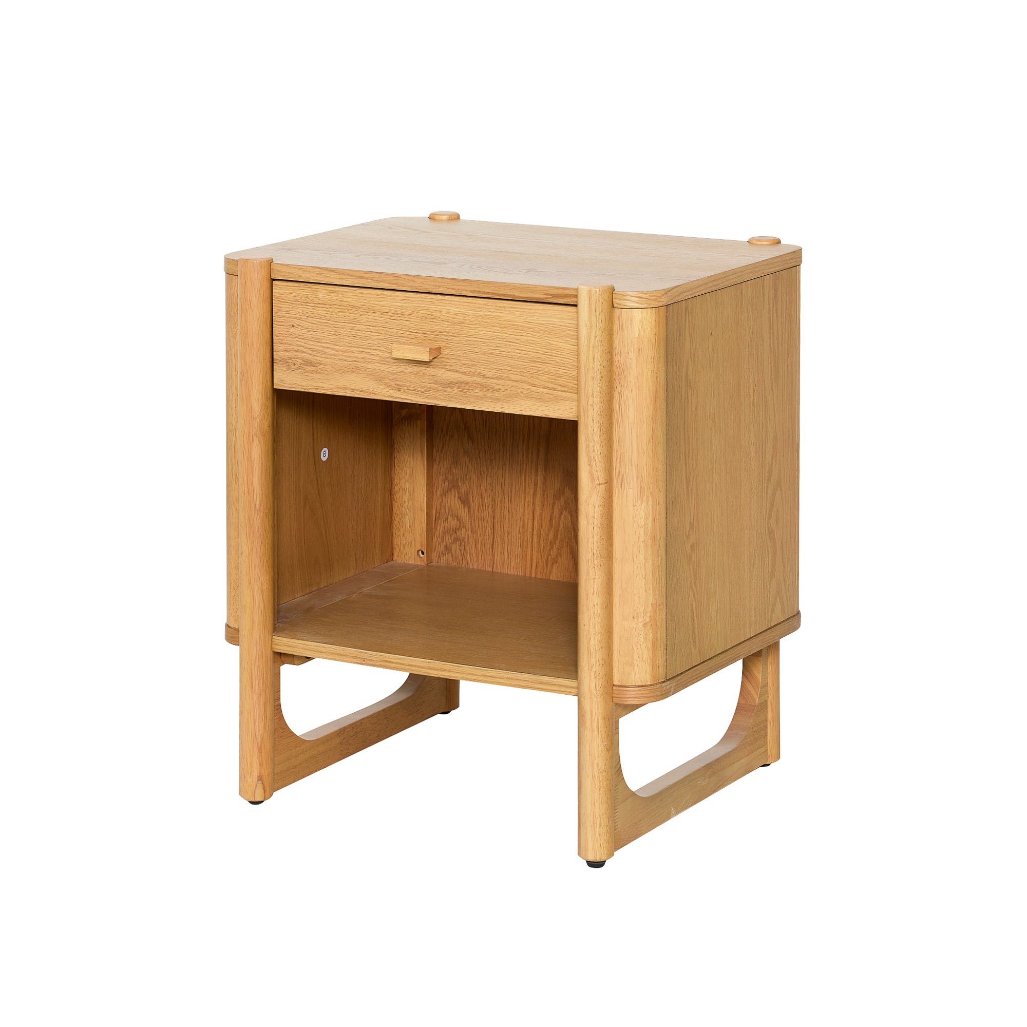 Mid-Century Modern Wood Side Table