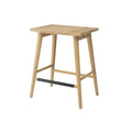 Thor Solid Wood Backless Counter Stool, 24" Height Kitchen Tools (Light Oak Finish)