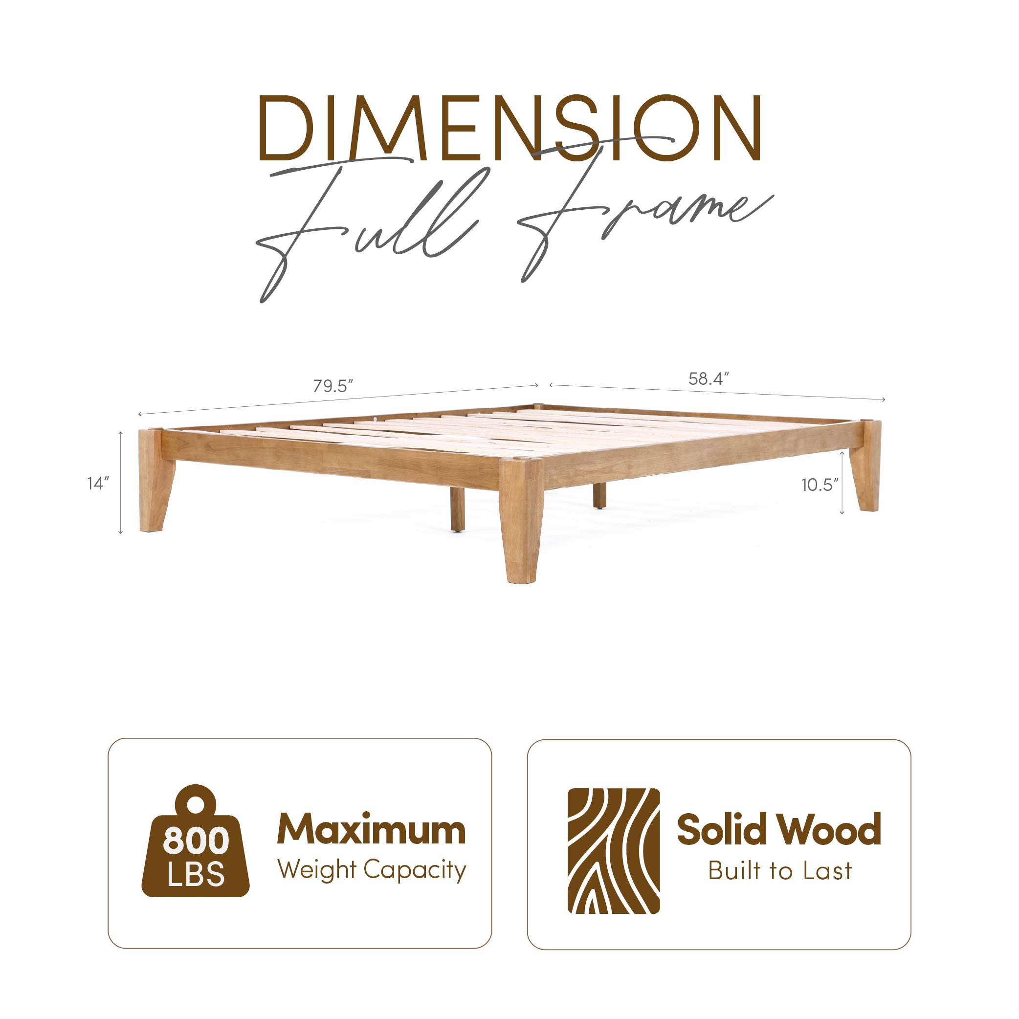Thor Japanese Joinery Bed Frame (Light Oak Finish) – allforwood