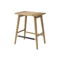 Thor Solid Wood Backless Counter Stool, 24" Height Kitchen Tools (Light Brown Finish)