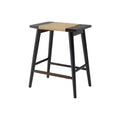 Thor Solid Wood Backless Counter Stool, 24" Height Kitchen Tools (Midnight Charcoal Finish)