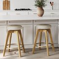Swivel Solid Wood Counter Stool