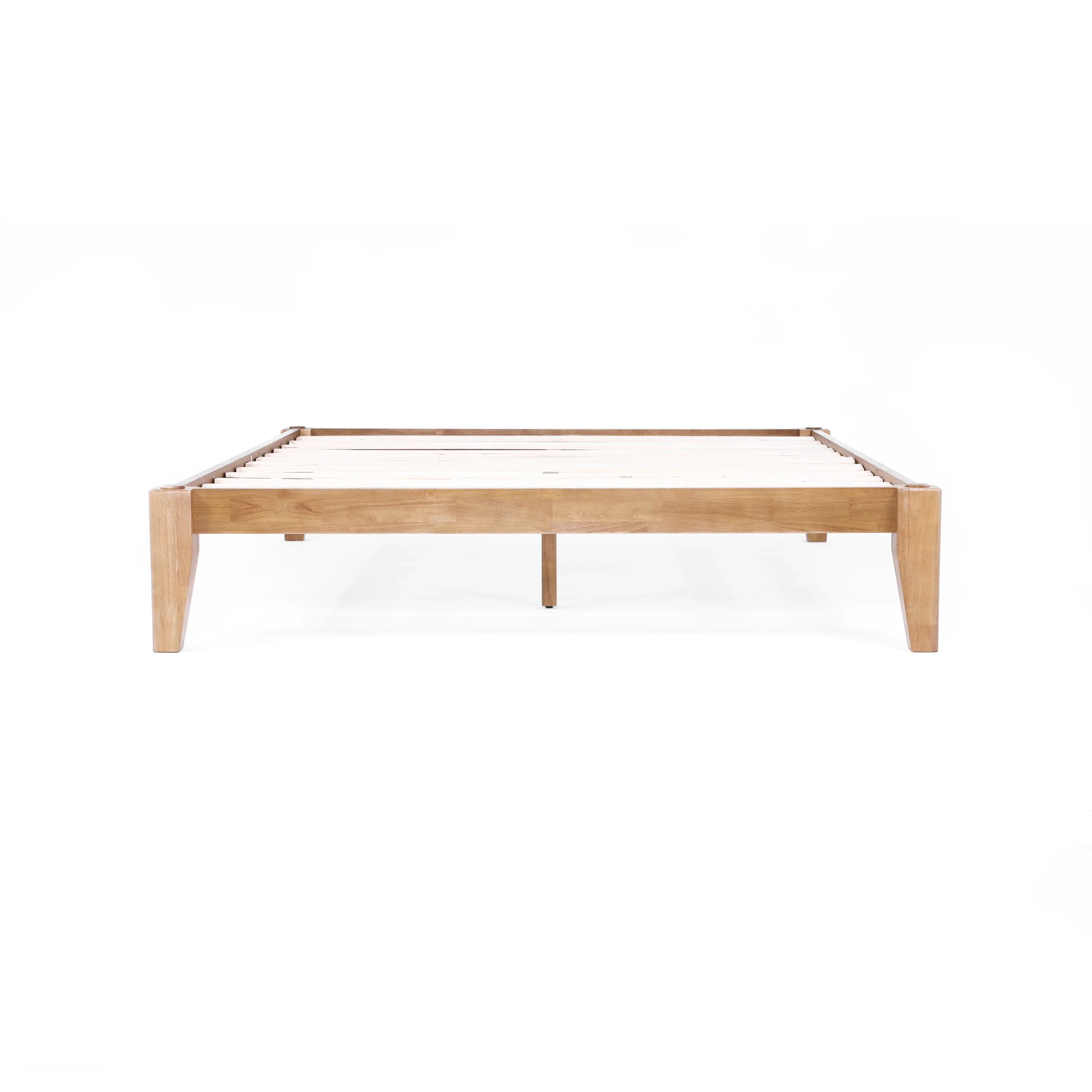 Thor Japanese Joinery Bed Frame (Light Brown Finish) – allforwood