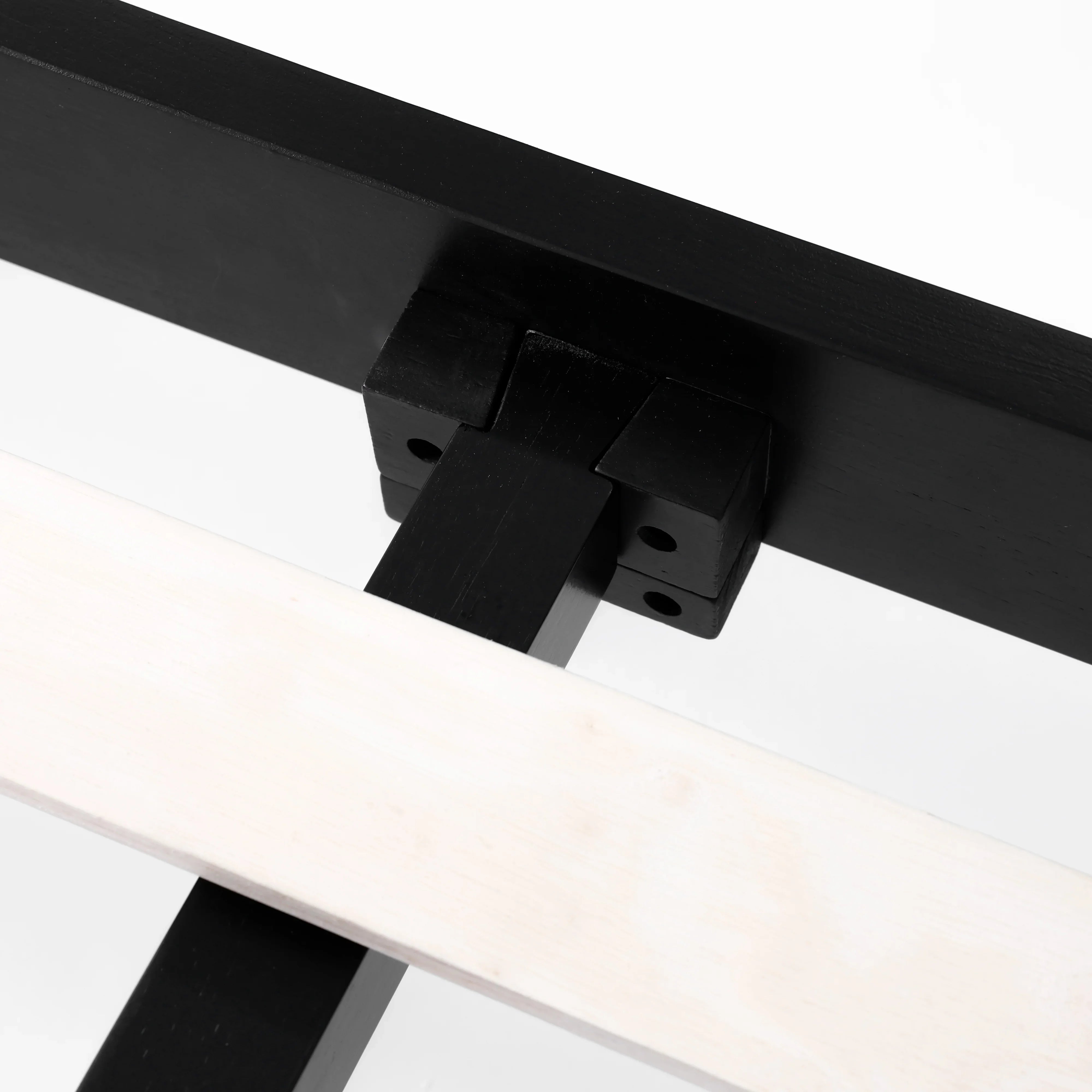 Thor Japanese Joinery Bed Frame (Midnight Charcoal Finish