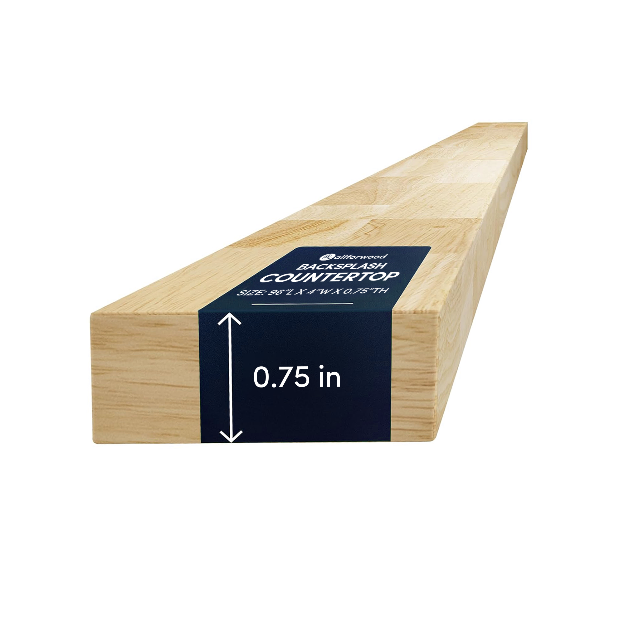 Hevea Butcher Block Backsplash 8FT