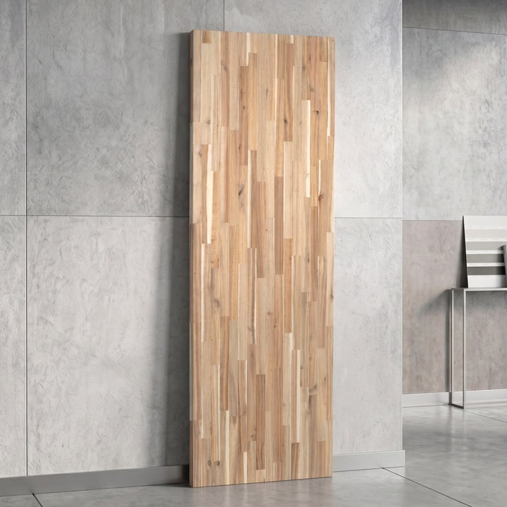 1.5 in. Thick Acacia Wood Butcher Block Counter Tops, Unfinished Solid Wood Slabs in Multiple Sizes