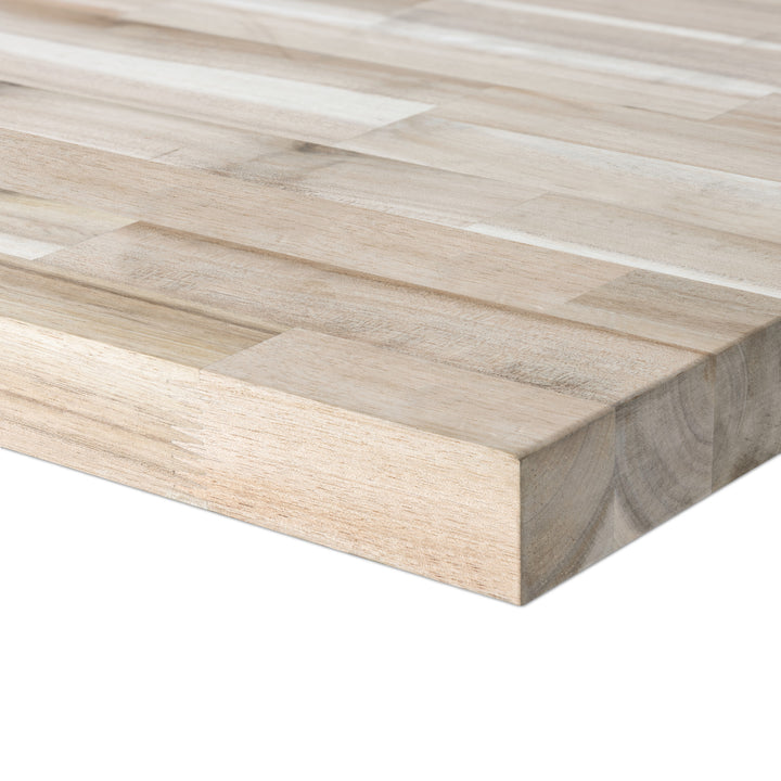 1.5 in. Thick Acacia Wood Butcher Block Counter Tops, Unfinished Solid Wood Slabs in Multiple Sizes