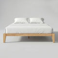 Thor Japanese Joinery Bed Frame with Thorlock Joints (Light Oak Finish)
