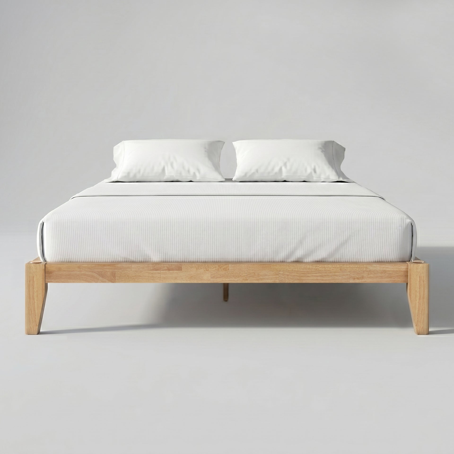 Thor Japanese Joinery Bed Frame with Thorlock Joints (Light Oak Finish)