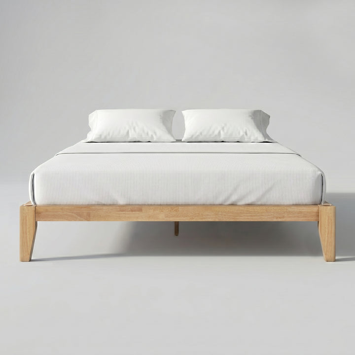 Thor Japanese Joinery Bed Frame with Thorlock Joints (Light Oak Finish)