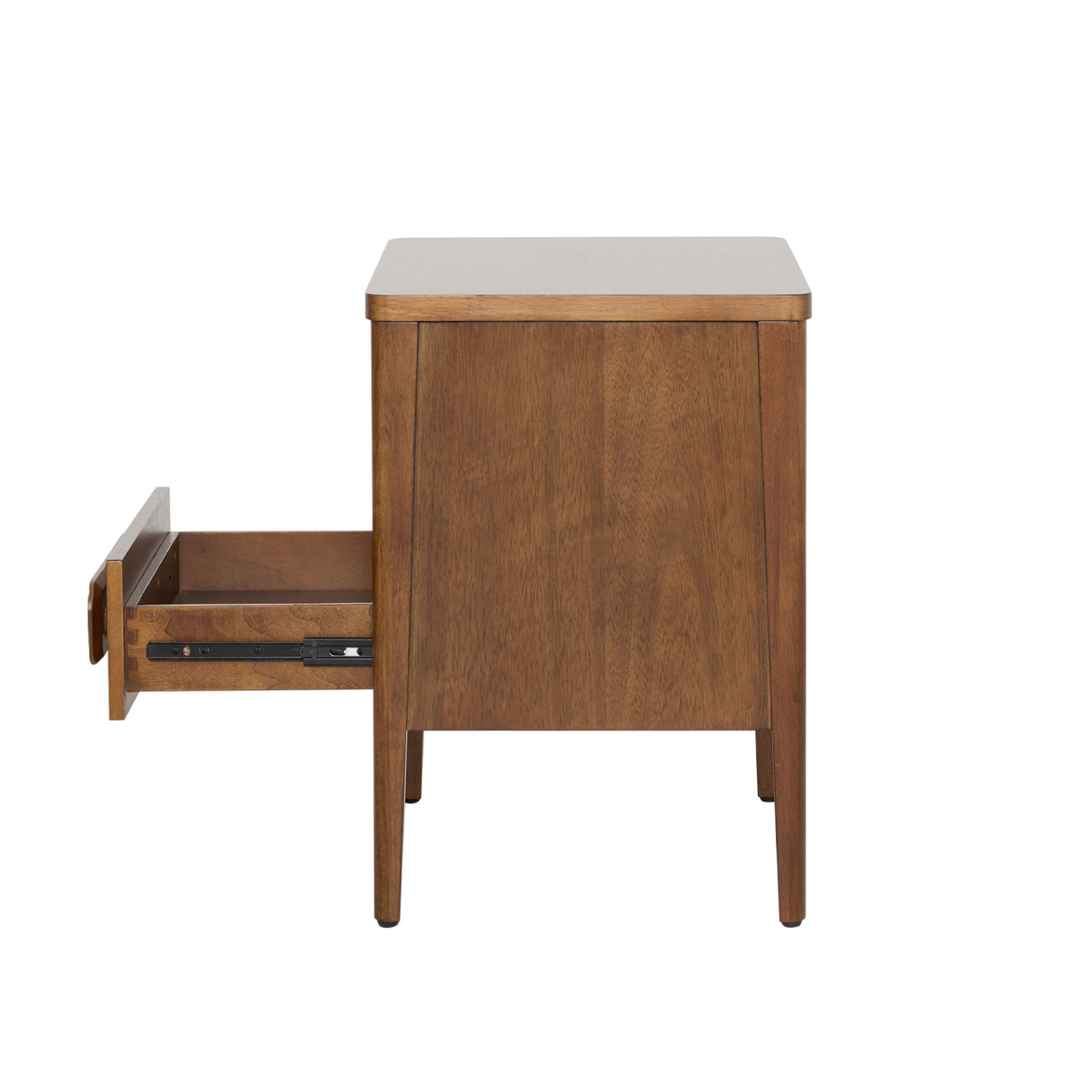 Thor Minimalist Wooden Nightstand (Walnut Finish) – allforwood