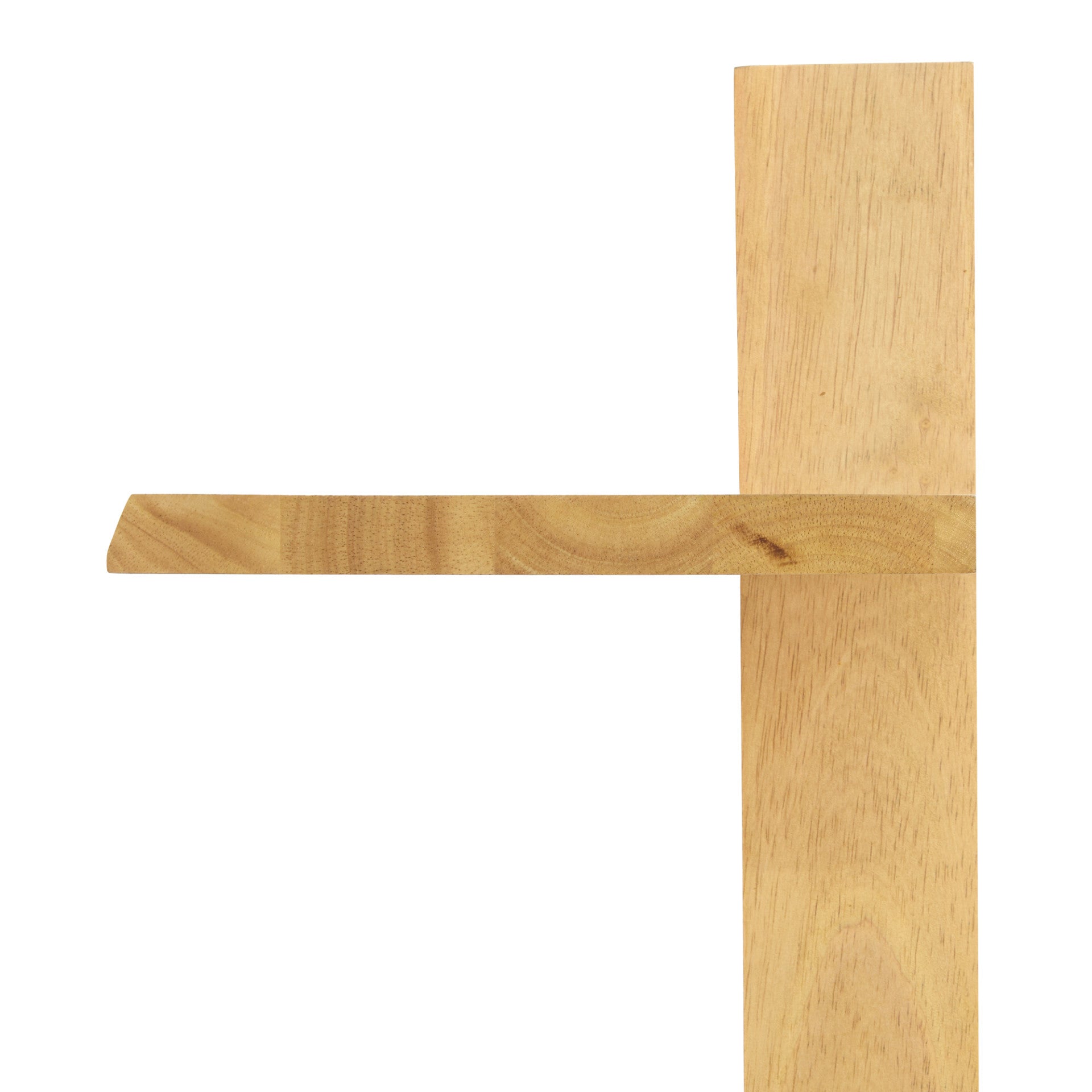 Shouji Solid Wood Floating Wall Shelves, Set of 2 (Light Oak