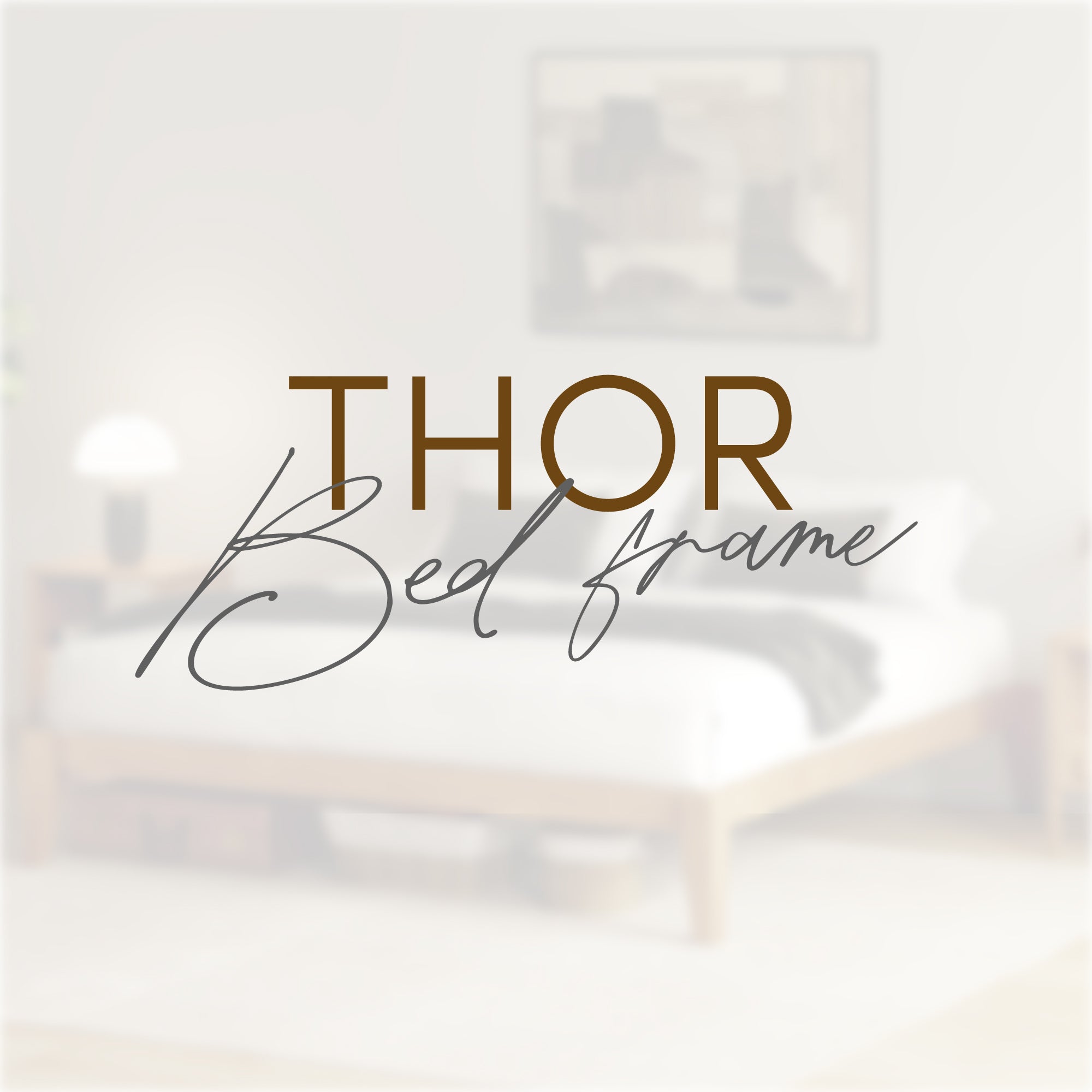 Thor Solid Wood Bed Frame with Japanese Joinery
