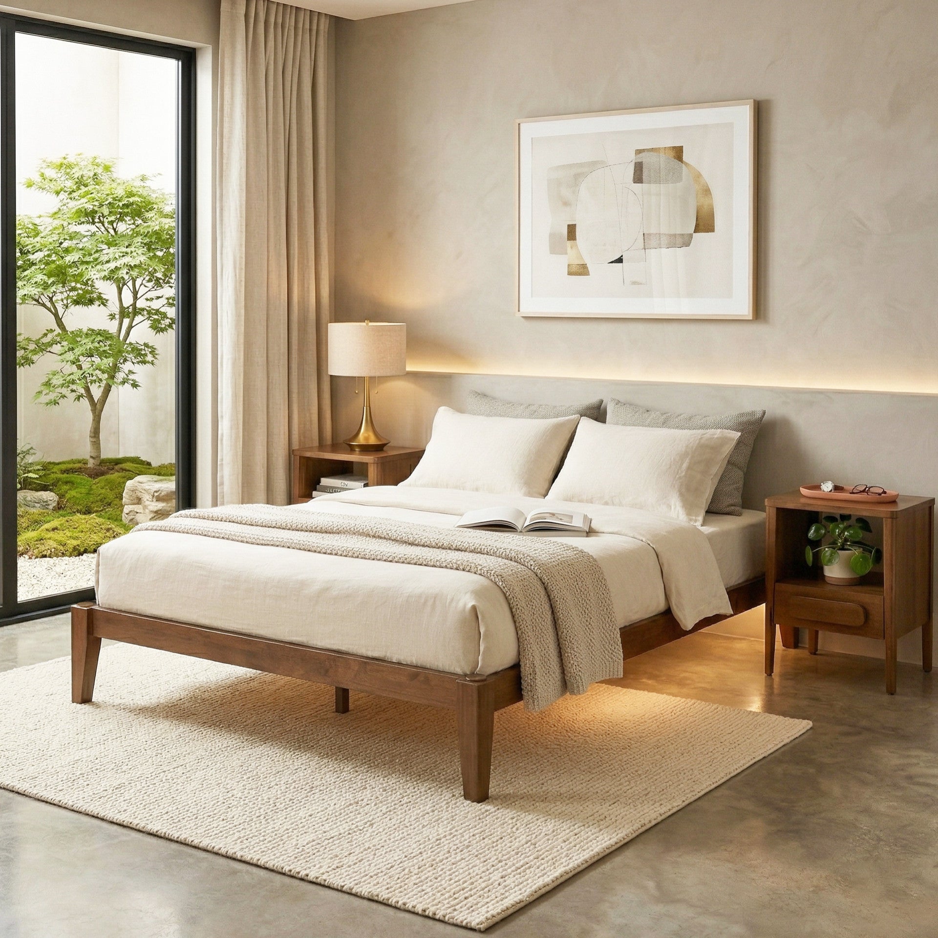 Thor Japanese Joinery Bed Frame with Thorlock Joints & Premium Wood (Multiple Finishes)