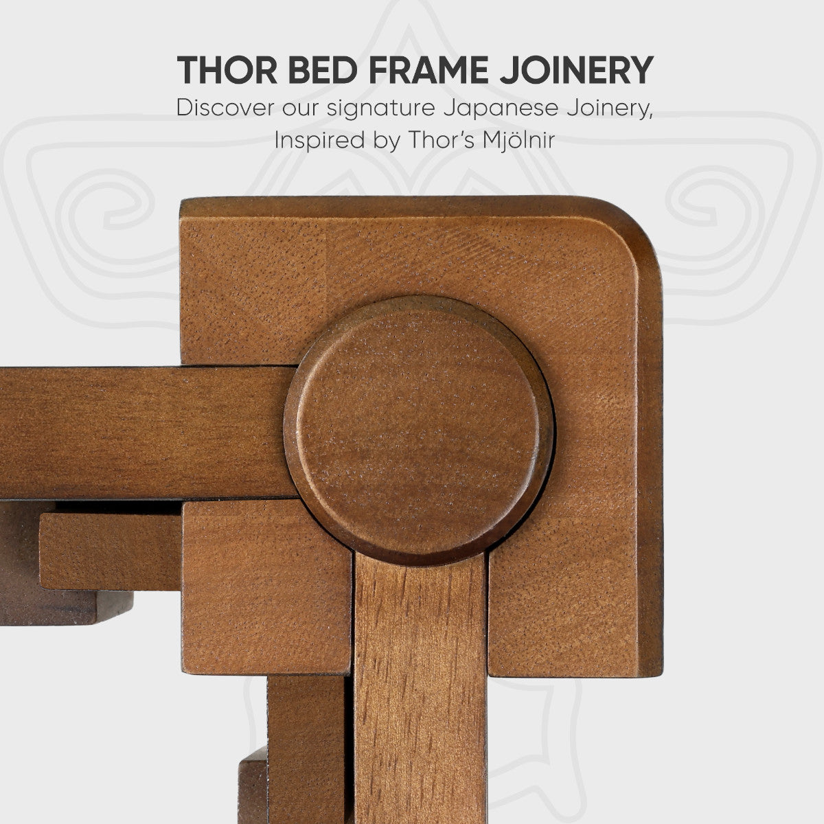 Thor Solid Wood Bed Frame with Japanese Joinery