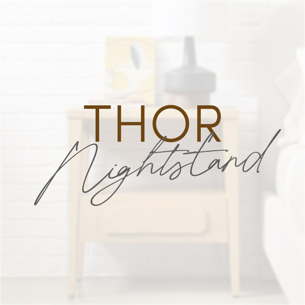 Thor Solid Wood Nightstand